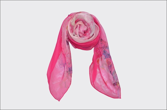 時(shí)尚真絲圍巾 印花圍巾 