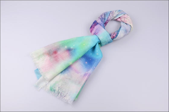 時(shí)尚羊毛噴繪圍巾 圍巾批發(fā) 圍巾披肩