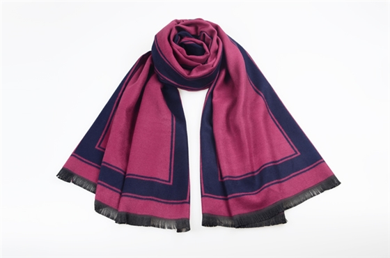 女士邊框披肩,提花邊框披肩,秋冬女士披肩,女士時尚披肩