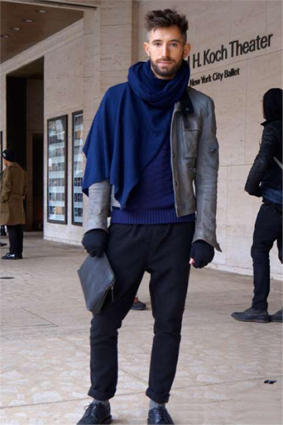 2015秋冬男士圍巾