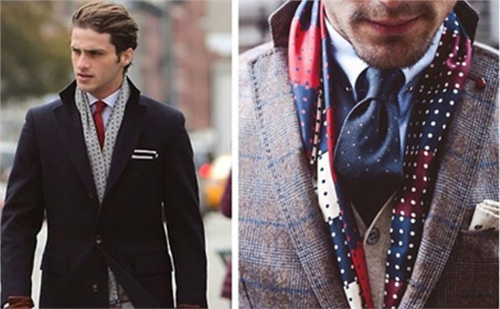 時(shí)尚男士圍巾