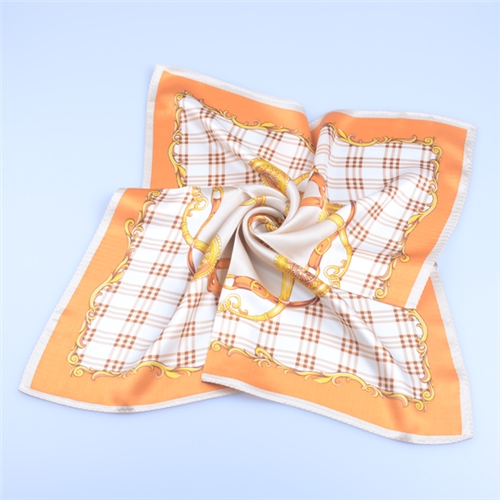 高檔素縐緞圍巾