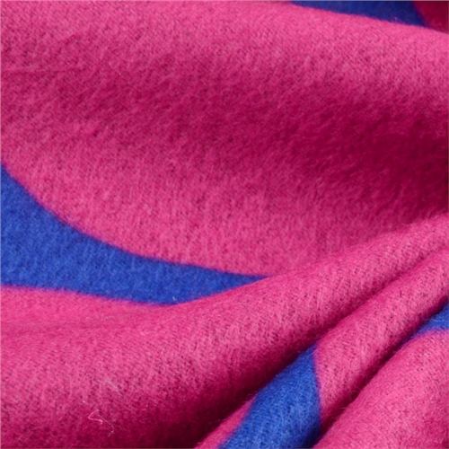 秋冬印花開叉披肩