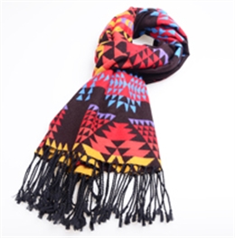 女士提花真絲披肩