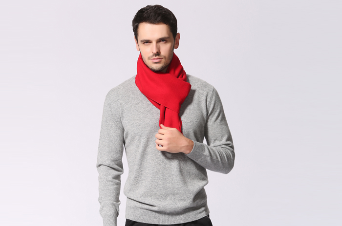 紅色圍巾繡LOGO 紅色圍巾繡LOGO