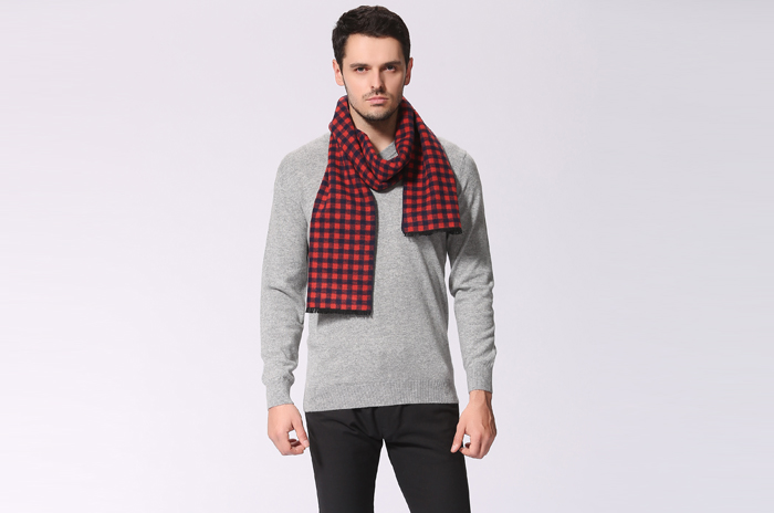 真絲格子圍巾 圍巾OEM定制 真絲格子圍巾 圍巾OEM定制