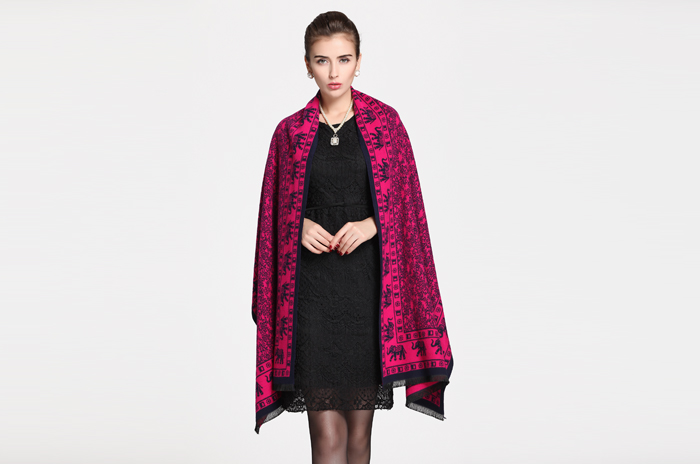 提花披肩 女士披肩 拉絨披肩 提花披肩 女士披肩 拉絨披肩