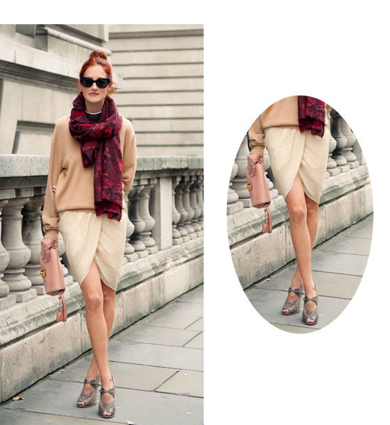 女士圍巾怎么圍