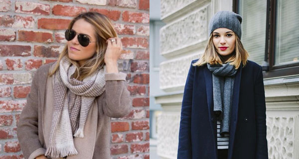 圍巾和發(fā)型