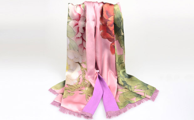 真絲復合圍巾