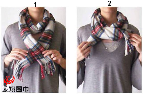 圍巾小心機(jī)圍法