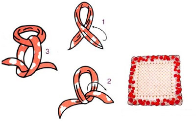 絲巾系法基礎方巾結 絲巾系法基礎方巾結