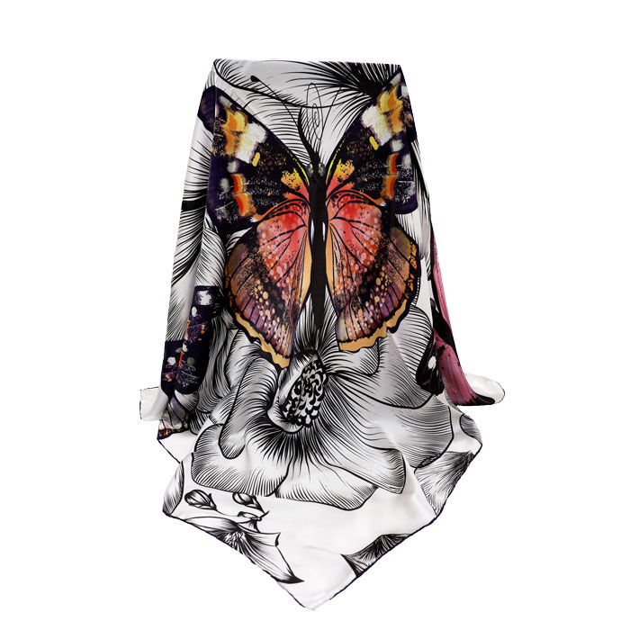 蝴蝶之夢絲巾整體圖 蝴蝶之夢絲巾整體圖