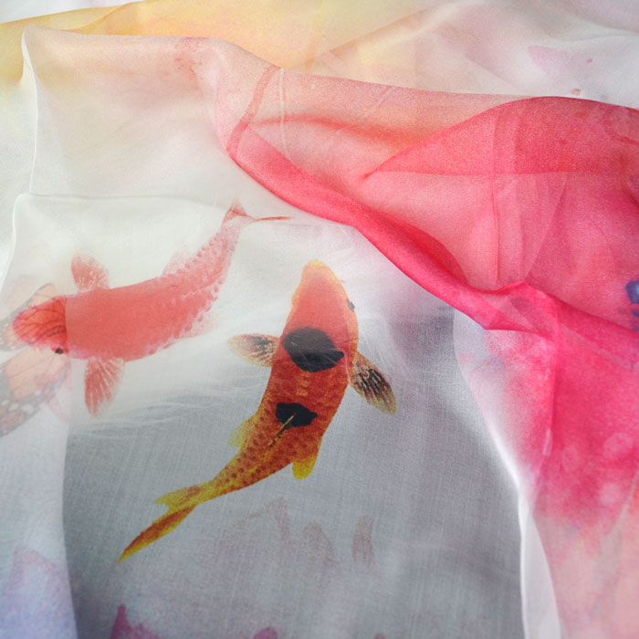 如魚得水絲巾細節圖 如魚得水絲巾細節圖