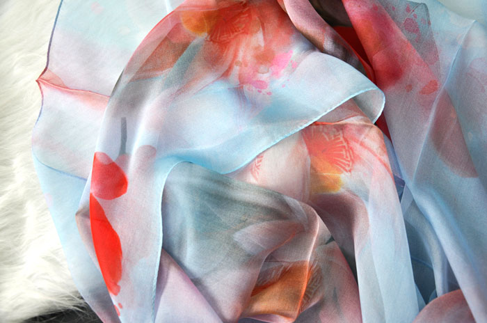 荷塘月色絲巾細(xì)節(jié)圖 荷塘月色絲巾細(xì)節(jié)圖