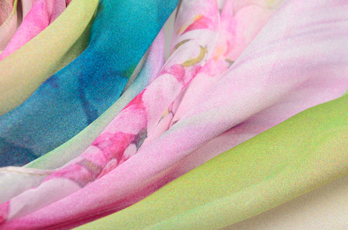 迷花沾草絲巾細節圖 迷花沾草絲巾細節圖