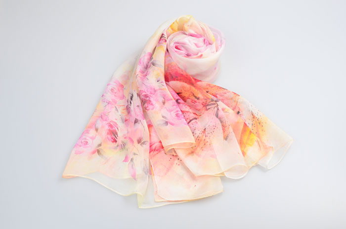 花團錦簇絲巾細(xì)節(jié)圖