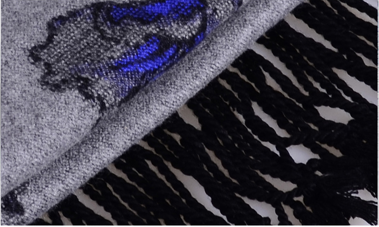 圍巾披肩流蘇圖