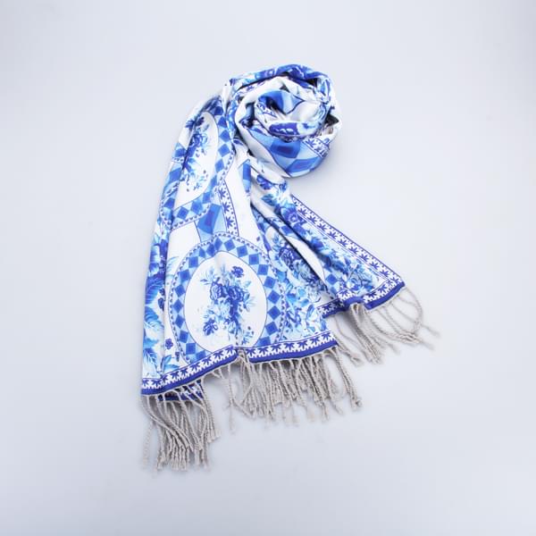 青花瓷復合披肩 青花瓷復合披肩