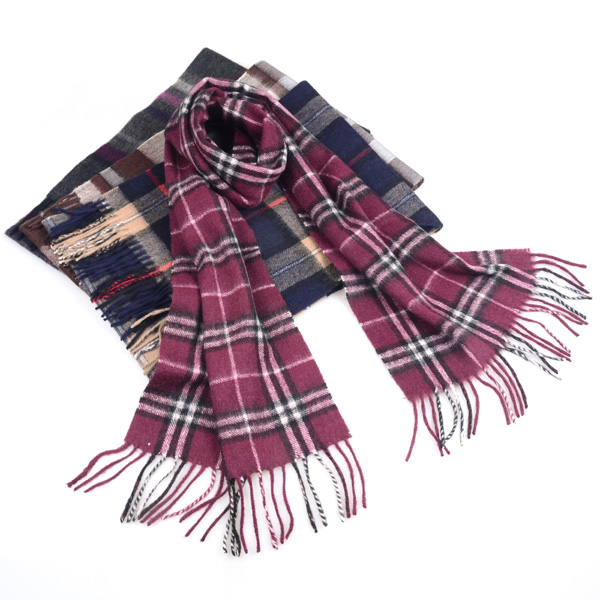 新款男士格子羊毛圍巾 新款男士格子羊毛圍巾