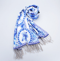 青花瓷復合披肩 青花瓷復合披肩