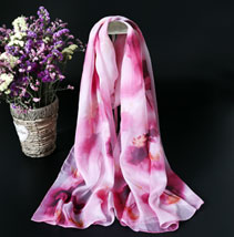 雪紡印花圍巾 雪紡印花圍巾