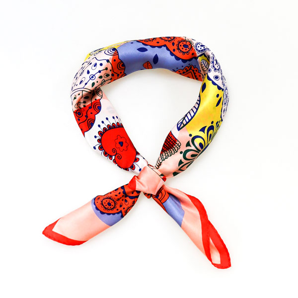 鳥語花香小絲巾