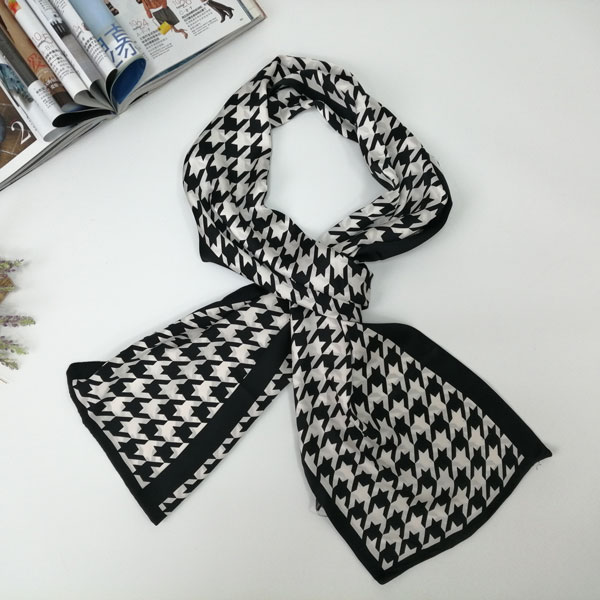 男士千鳥格紋領巾