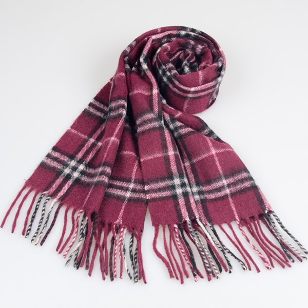 羊毛格子圍巾 羊毛格子圍巾